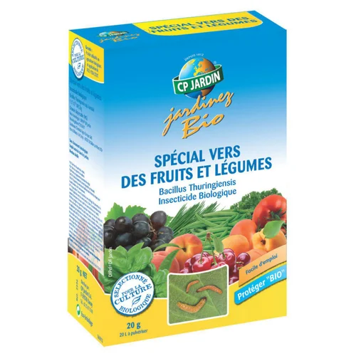 Traitement anti vers des fruits et légumes en boîte carton CP Jardin - 20 g