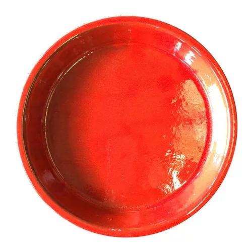 Soucoupe Les Poteries d'Albi coloris coquelicot - Ø 23 cm