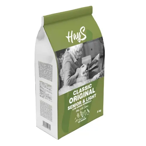 Croquette pour chien mature light au poulet Hays Classic - 3 kg