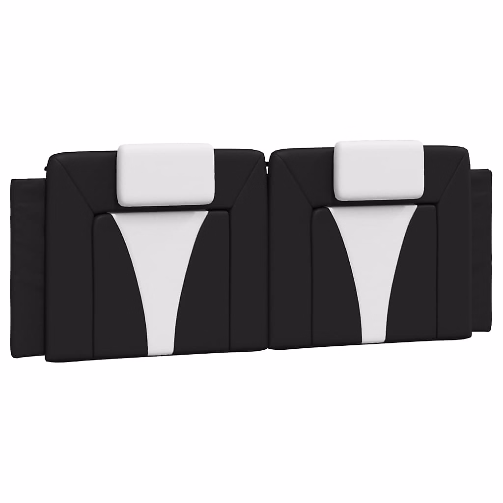 Lit, literie et linge de lit – Coussin de tête de lit Viana noir et blanc 120 cm similicuir vidaXL