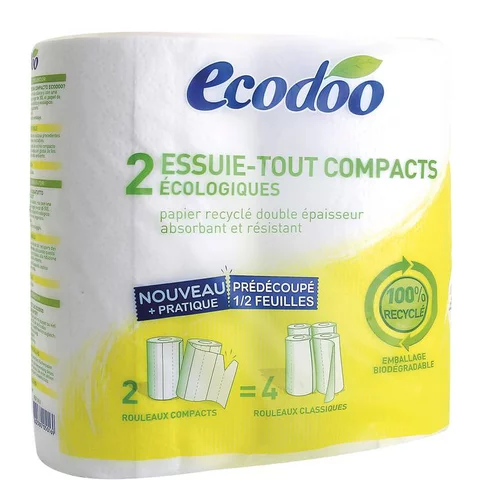 Essuie tout compact recyclé ECODOO x 2