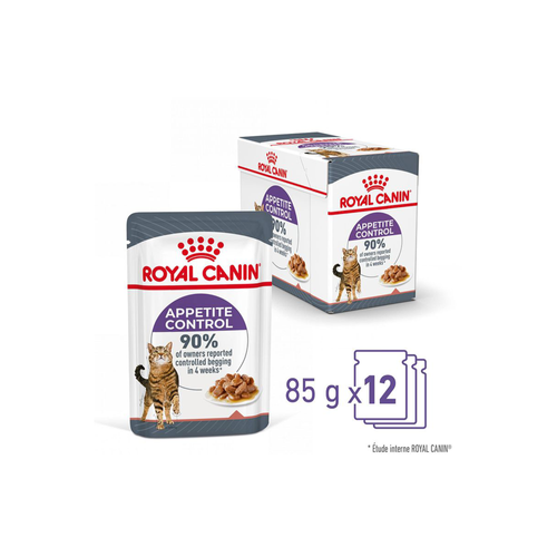 SACHET FRAÎCHEUR EN SAUCE CHAT ROYAL CANIN® APPETITE CONTROL - 12X85G