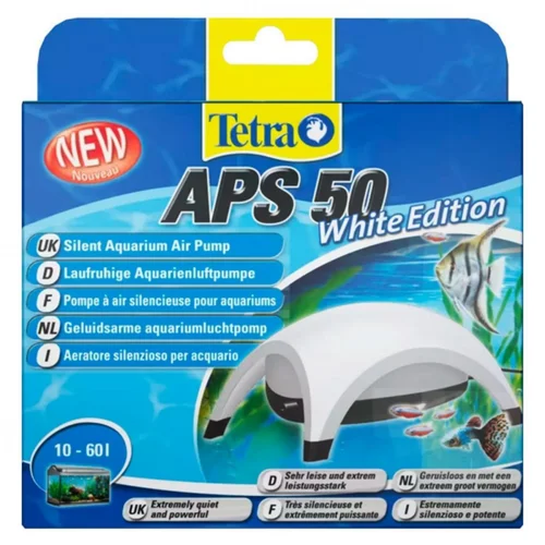 Pompe à air blanc 50L/H, TETRA, modèle APS 50 edition blanche - capacité 50 litres/heure