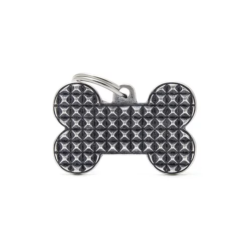 Médaille bronx grand os pour chien décoration pyramides en métal
