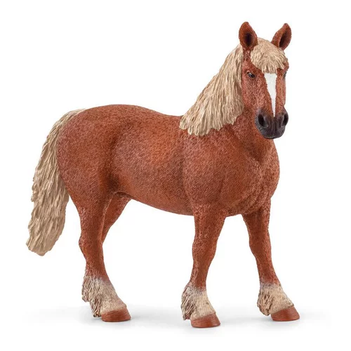 Poulinière belge multicolore Farm World - 14 cm