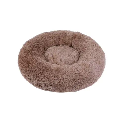 Corbeille ronde moelleuse pour chien et chat coloris beige Wouapy - Ø 50 cm
