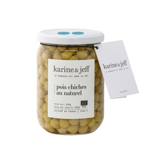 Pois chiches au naturel bio 540 g