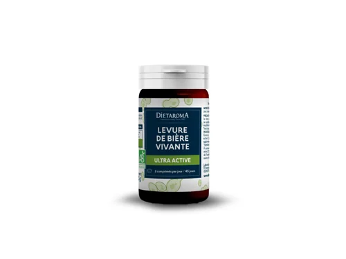 Complément alimentaire ultra active levure de bière vivante bio Dietaroma - 90 comprimés