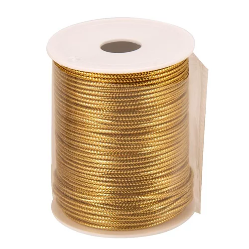 Cordon en Métal Couleur Or - 1.5 mm x 10 m