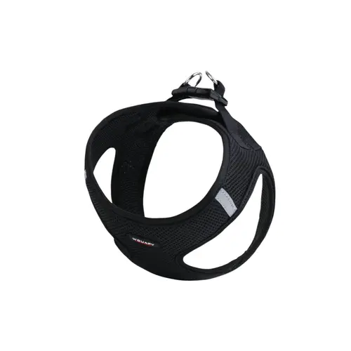 Harnais pour chat noir soft avec laisse assortie Wouapy