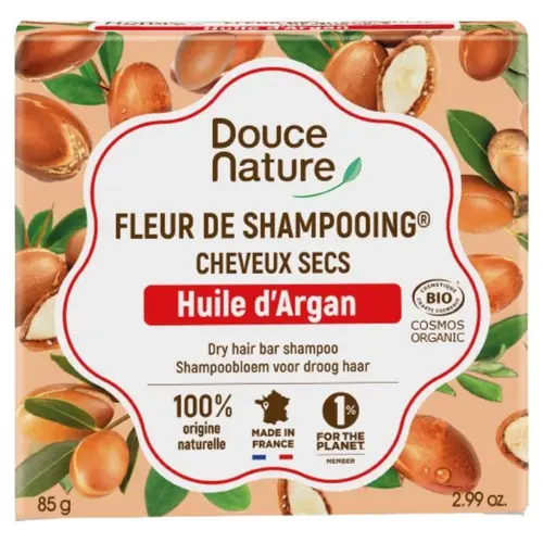 Fleur de shampoing pour cheveux secs Douce Nature - 85 g