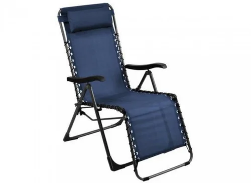Fauteuil relax basculant, graphite et bleu, PROLOISIRS NEO