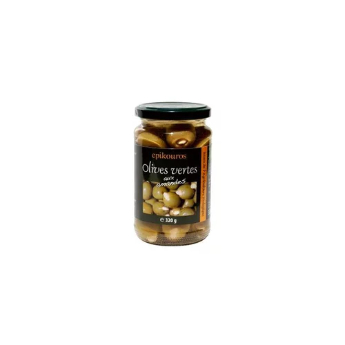 Olives vertes aux amandes bio Epikouros - 320 g