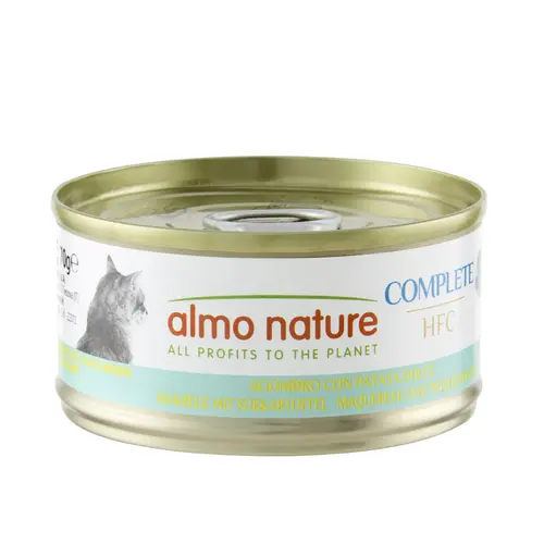 Pâtée pour chat complète HFC au maquereau et pommes de terre Almo Nature - 70 g