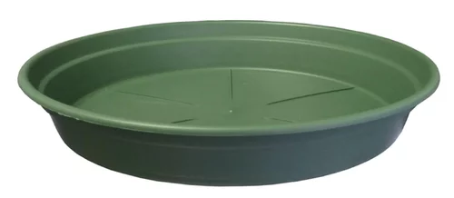 Soucoupe ronde en plastique recyclé vert Mélèze Cocoripot - Ø 35 cm