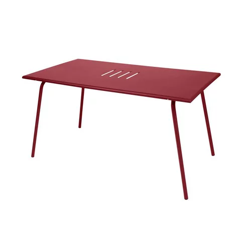 Table de jardin coloris piment Monceau Fermob - 146 cm