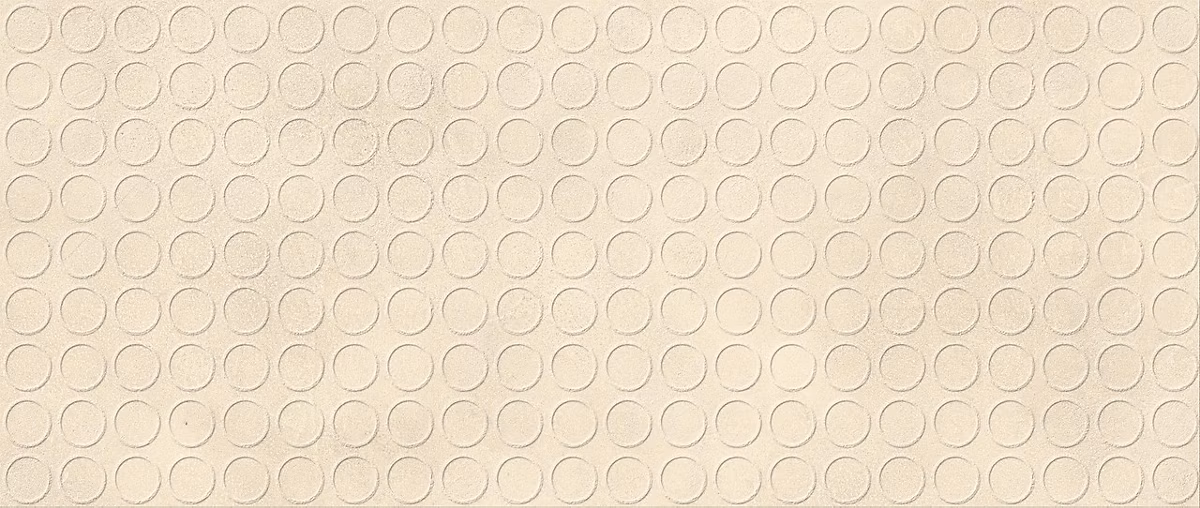 Carrelage effet Béton 3D Beige Coquille Circles 120 × 50 × 1 cm Mat Stavira | Mur intérieur (vendu par carton de 1 – 8 m²) – RO'MA CARRE