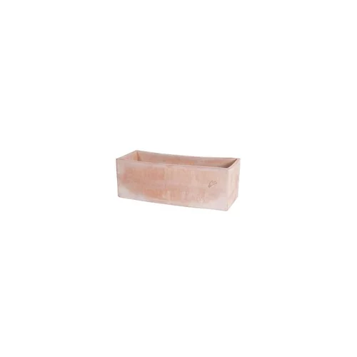 Jardinière contemporaine en terre claire L.62x25 x H.22 cm