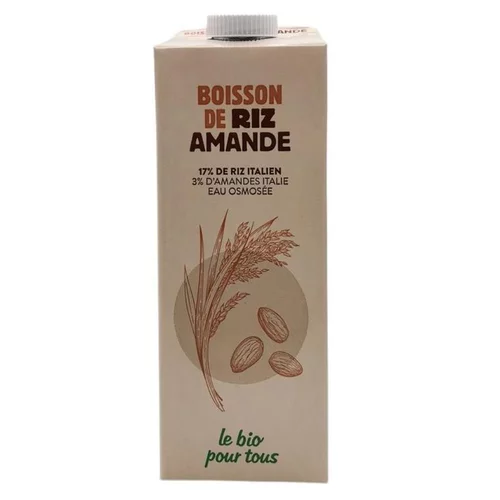 Lait végétal riz et amande - 1 L