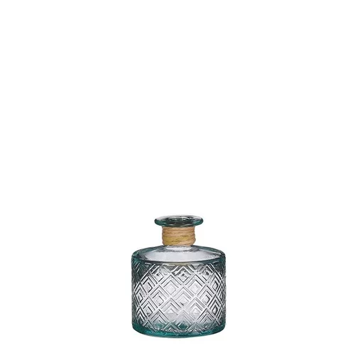 Vase bouteille coloris transparent en verre recyclé - Ø 10 cm