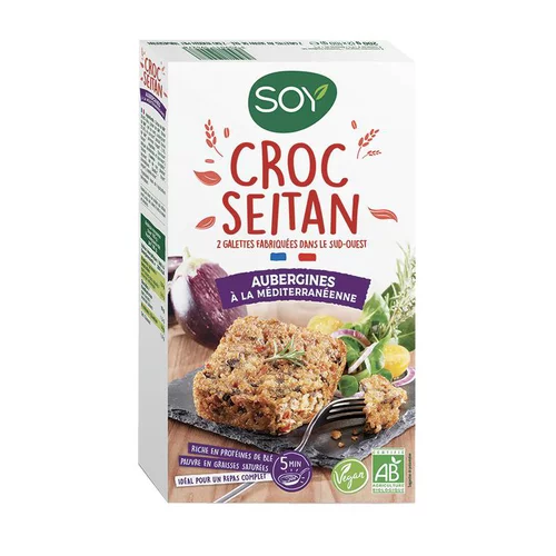 Croc seitan aux aubergines bio Soy - 2 x 100 g