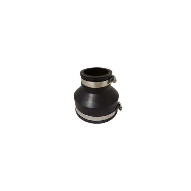 Réduction flexible en caoutchouc pour tuyau PVC 50, 63 ou 90mm