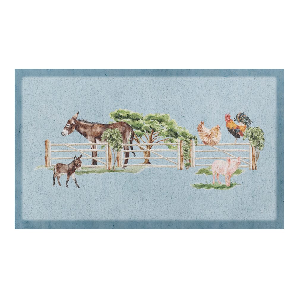 Paillasson Âne Ferme Cour (70 x 40 cm) – Aménagement du jardin