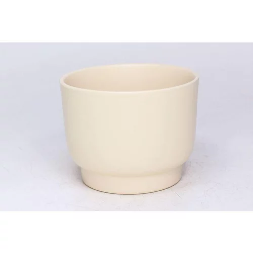 Cache-pot en céramique beige Calm - Ø 6,5/7,3 x H 6 cm