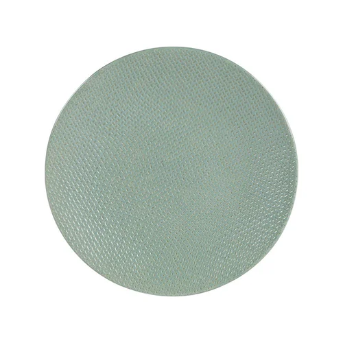 Assiette à dessert en grès effet martelé vert Vesuvio - Ø 21 cm