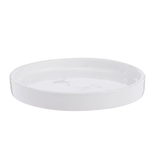 Soucoupe Subly en céramique blanc émaillée - Ø 15 x 2 cm
