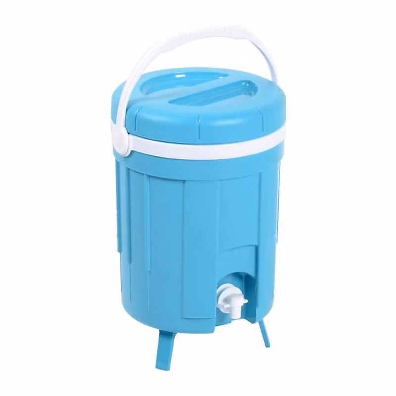 EDA PLASTIQUE Fontaine isotherme Iceberg – Coque isolante thermoformée, Bleu turquoise, 8 L