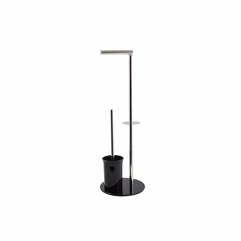 Accessoire WC – Combiné wc Inox Verre Noir MSV