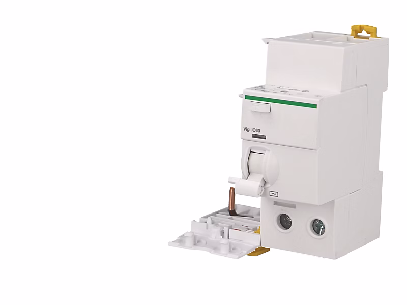 Interrupteur et disjoncteur différentiel – Bloc Vigi modulaire bipolaire Schneider Acti9 Vigi iC60 63A / 300mA type AC