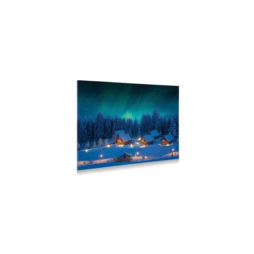 Arrière-plan Led Aurore Boréales 76x56 cm Bleu