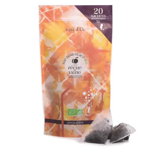 Thé glace bio pêche de vigne Terre d'OC - 80 g