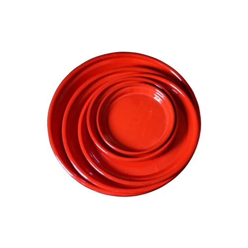 Soucoupe Les Poteries d'Albi coloris Coquelicot - Ø 30 cm