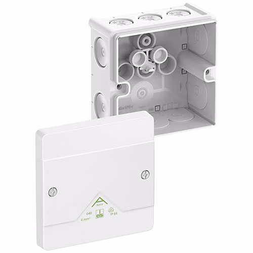 Spelsberg 80410001 boîte de dérivation IP66 blanche 102 × 102 × 57 mm – plastique, non équipée de bornes