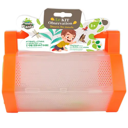 Kit observation d’insectes avec pinces et loupe Planete Plante