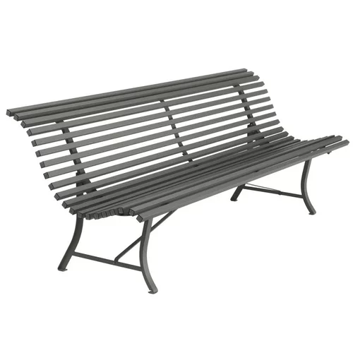 Banc en acier coloris romarin Louisiane Fermob - 150 x 71 x 81 cm