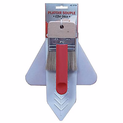 Couteau et grattoir – Lot Platoir souple + brosse effet déco Ocai