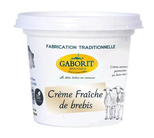 Crème fraîche de brebis Gaborit - 25 cl