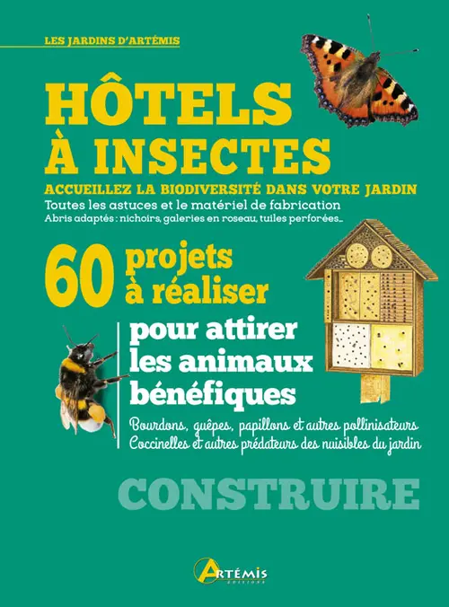 Livre "Hôtels à insectes" aux Éditions Artemis