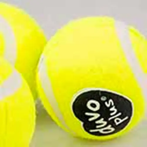 Jouet pour chien coloris jaune balle de tennis Duvoplus - Ø 10 cm