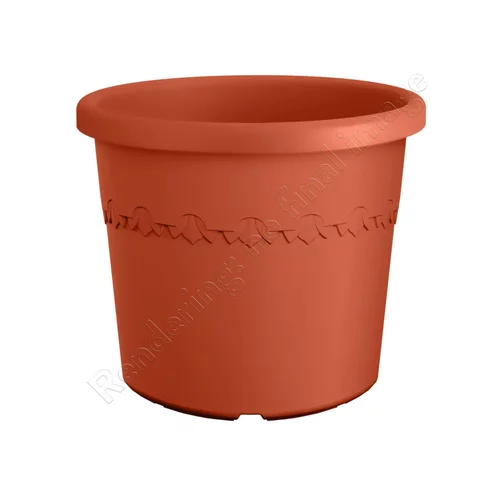 Pot en plastique recyclé Terra Elho Algarve Cilindro - Ø 58 x H 48 cm