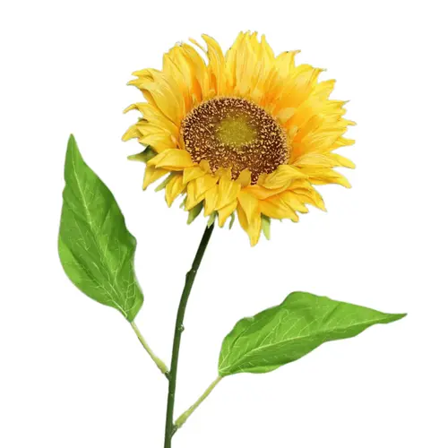 Tige de tournesol artificiel jaune - 69 cm