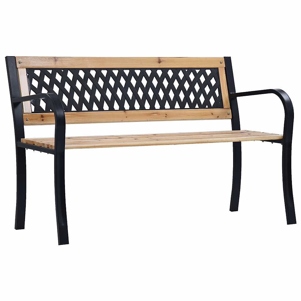 Salon et mobilier de jardin – Banc de jardin 120 cm Bois vidaXL