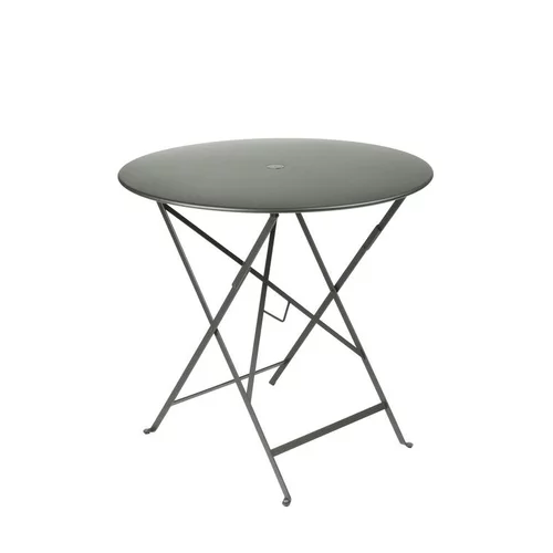 Table ronde pliante en acier coloris romarin Bistro Fermob - Ø 77 x 74 cm
