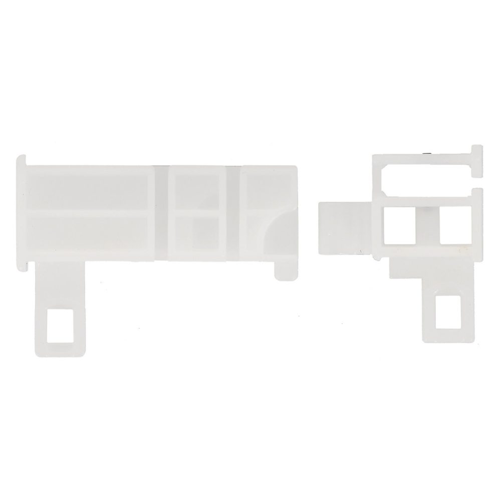 Kit poulie et glisseurs pour rail rideau 24 × 16 mm – 1 poulie + 2 glisseurs plastique Mobois