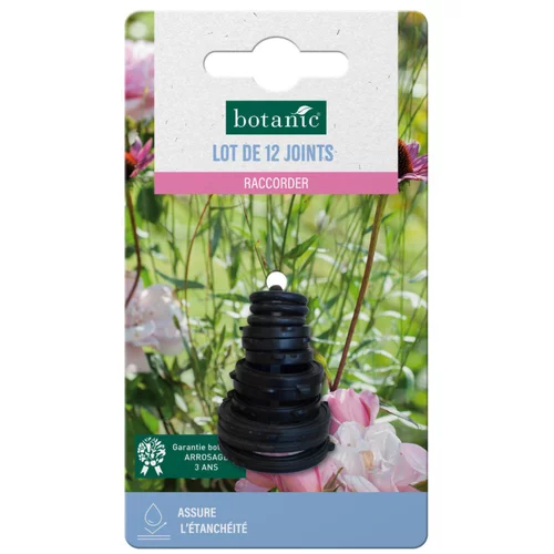Lot de 12 joints botanic® - Joints Ø 15x21 Ø 20x 27 Ø 26x34 et 3 joints toriques