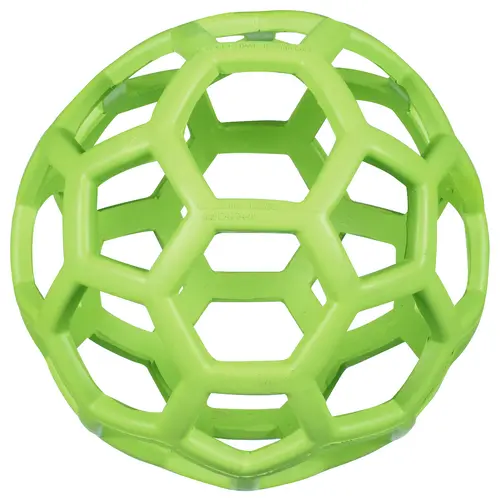 Balle souple pour chiens coloris vert taille L Brandy Hol-ee roller - 14 cm
